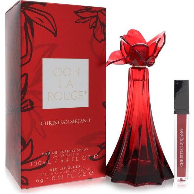 Christian Siriano Ooh La Rouge Perfume 100 ml EDP Spray + 0.21 oz Red Lip Gloss for Women (100 ml)