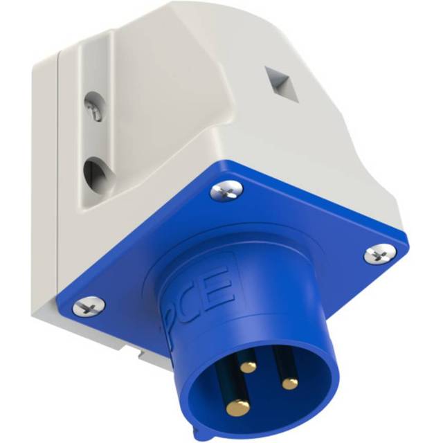 pieceE 513-6 CEE CARA Wall Plug 16A 3-Pin 230V Top/Bottom/Rear Entry