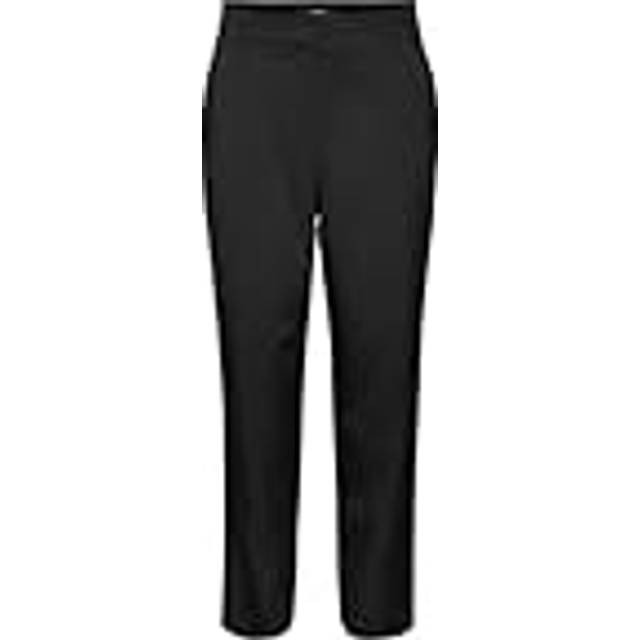 Tapered Tailored Trousers - Black - 6 L32