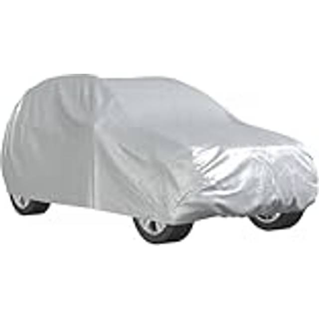 vidaXL Car Cover for SUV with Buckle Straps Full Silver M
