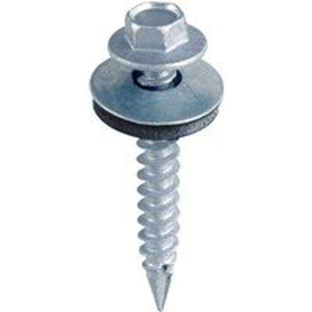 Timco - slash point screws - hex - zinc - with epdm washer (size 6.3x32-100 pcs)