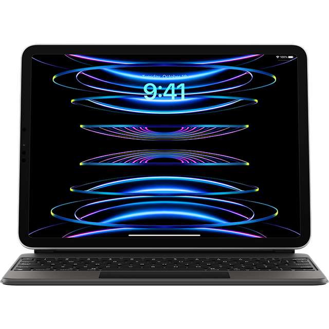 Apple Magic Keyboard till iPad Pro 11 tum (tredje generationen) och iPad Air (femte generationen) – danskt – vitt ​​​​​​​