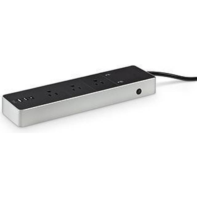 Eve Energy Strip - Smart Triple Outlet & Power Meter med överspänningsskydd, överströmsskydd, smart förgrenare, Wi-Fi, HomeKit-teknik