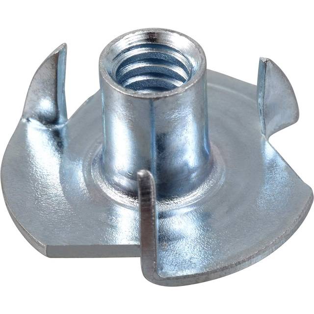 Hillman 180291 Pronged Tee Nut  8-32  100-Pack   Zinc