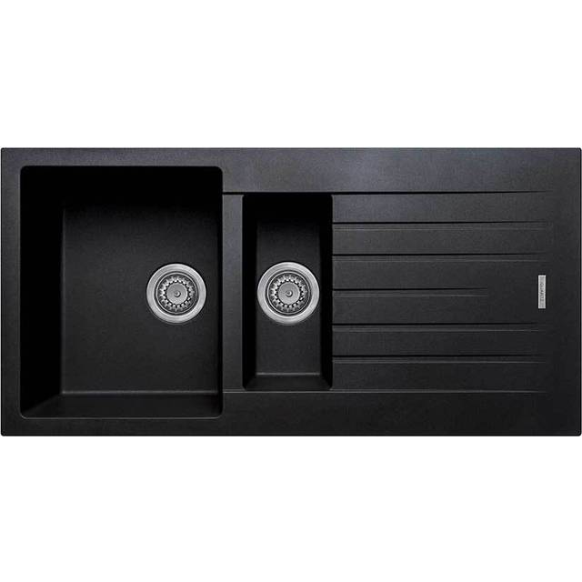 Cookology arezzo/bk arezzo granite composite kitchen sink - black