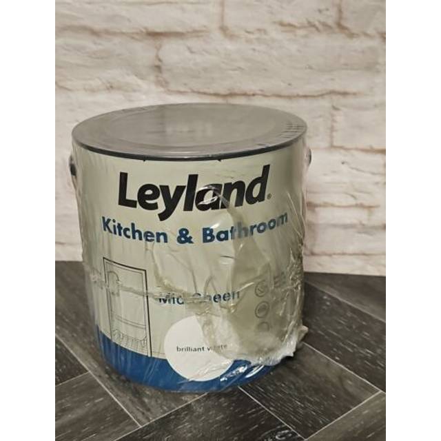 Leyland - Kitchen & Bathroom Mid Sheen 2.5L - Brilliant White