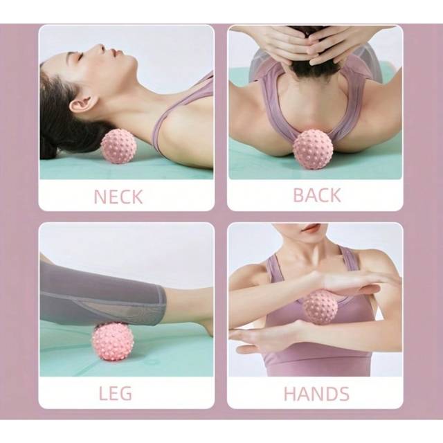 SHEIN Massage Ball Foot Massager Body Fascia Muscle Relaxation Legs Hand Legs Massage Roller Yoga Fitness Health Care Tool