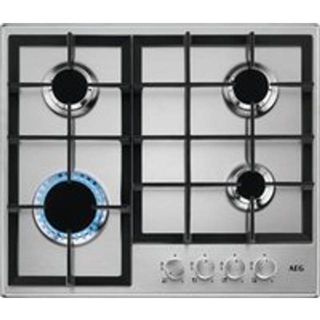 AEG 3000 Series HGX64200SM 60 cm Gas Hob - Stainless Steel, Stainless Steel