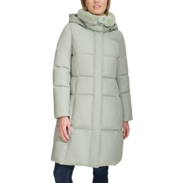 Cole Haan Shimmer Channel Coat