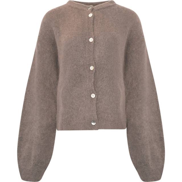 Noella - Cardigan - Kae Knit Cardigan - Coffee