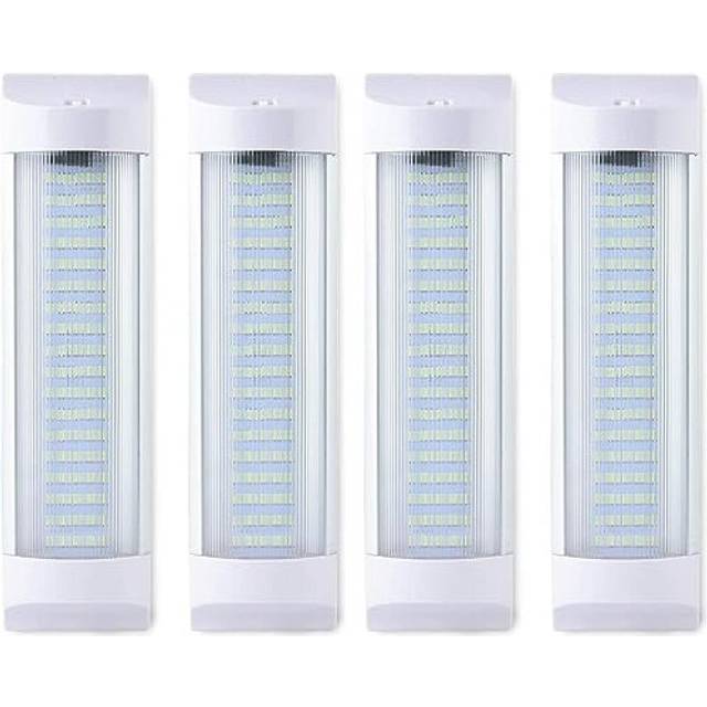4PCS 12V LED Interior Light Bars White Lamp 4W 72 LEDs Van Ceiling Light Universal Strip Light for Car Camper Van Caravan Motorhome Truck Boat, with