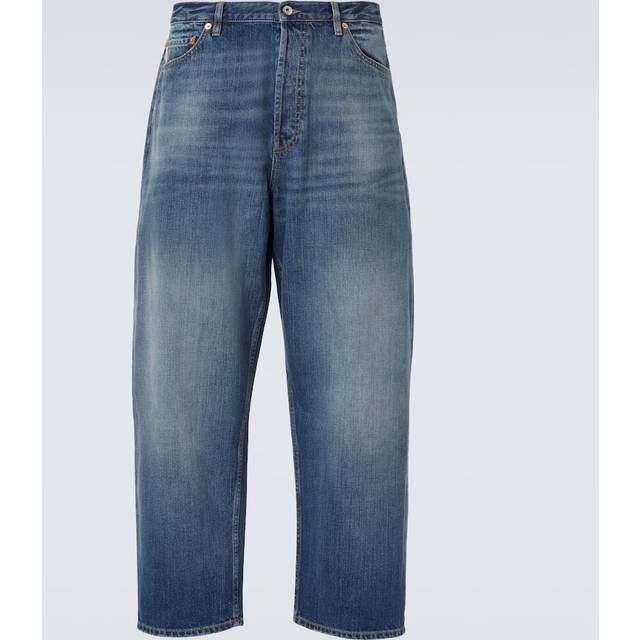 Valentino Garavani Men's Denim Wide-Leg Jeans in Blue | Size 31 | 5V0DE03YAEL Color 558 (31)