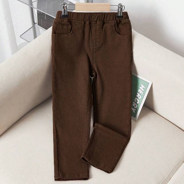 SHEIN Young Boy Fit Jeans, & Elastic Casual Autumn Denim Pants