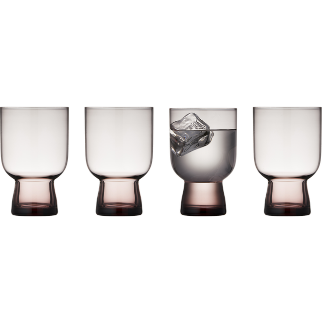 Lyngby Glas Sorrento vattenglas 30 cl 4-pack Pink - Rosa
