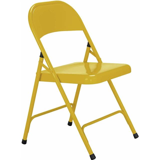 Habitat Macadam Metal Folding Chair - Yellow