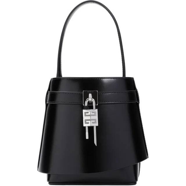 Givenchy Black Shark Lock Bucket Bag - 001-Black - UNI
