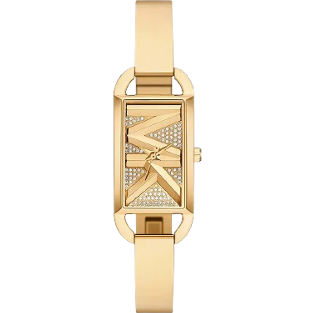 Michael Kors MK Empire Three-Hand Gold-Tone Stainless Steel Watch, Gold, Women