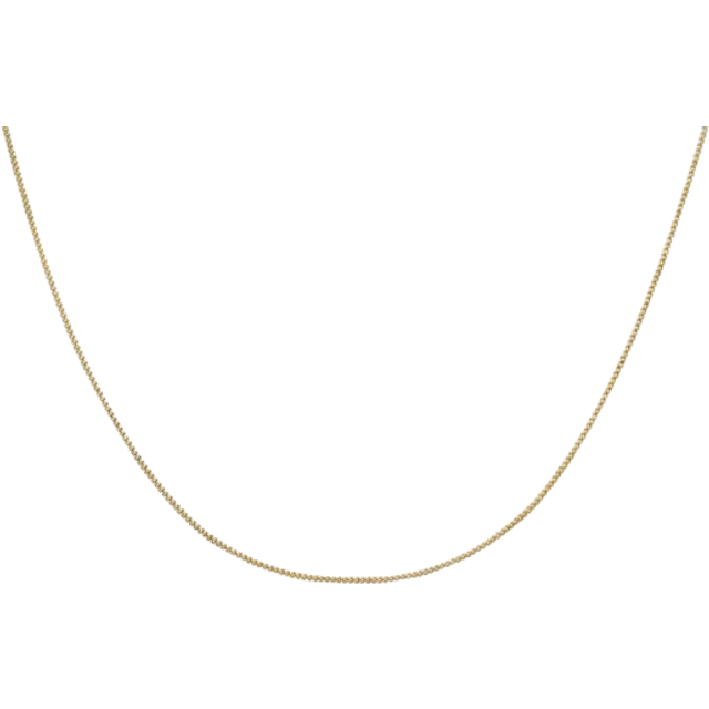 9ct Yellow Gold 41cm Diamond-Cut Curb Chain 1.13.0023-41