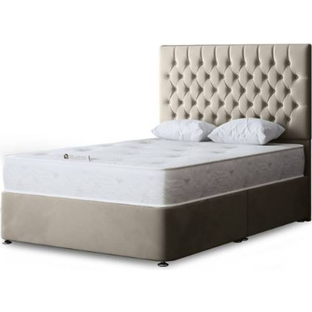 Seraphine Silver Chesterfield Divan Bed Single