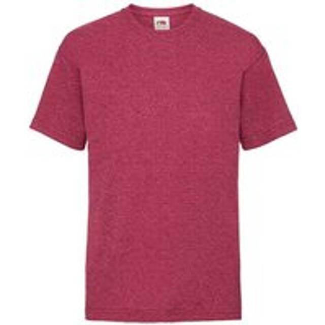 (5-6 Years, Vintage Heather Red) Fruit of the Loom Childrens/Kids Valueweight T-Shirt