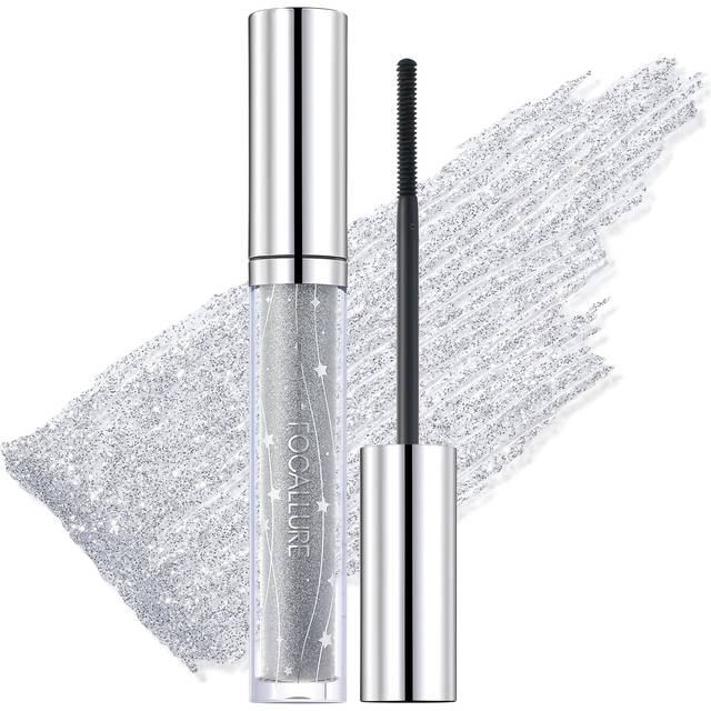 FOCALLURE Star Drifter Glitter Mascara Define Long Lasting Curling Eyelashes Lightweight & Dries Quickly Soft Gel Formula Mascara Create a Subtle Shim