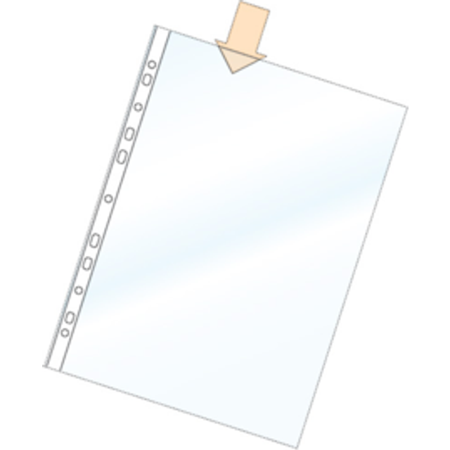 Plastficka Bantex A4 PP 0,06 präglad 100st/fp