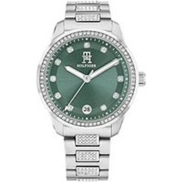 Tommy Hilfiger Ladies' Crystal Bezel Stainless Steel Bracelet Watch