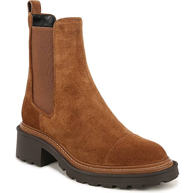 Veronica Beard Delilah Suede Bootie Caramel - 6