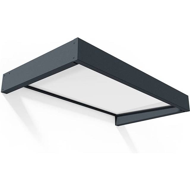 Palram Canopia Sophia 1600 Door Canopy Grey White Opal 5x3