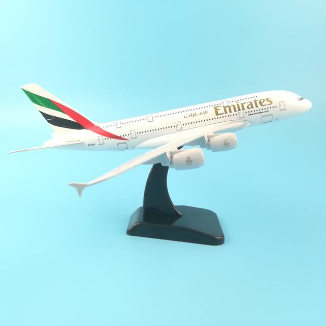 (246) JASON TUTU Plane Model Airplane Model Emirates Airbus A380 Aircraft Model