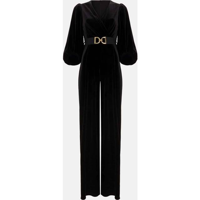 Phase Eight Myleen Velvet Jumpsuit, Black