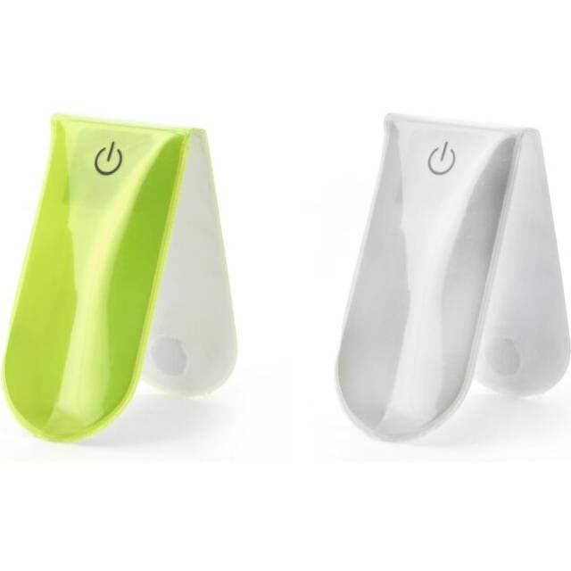 Kikkerland 1 x Assorted Colour Magnetic Clip On Bike Reflector LED Light
