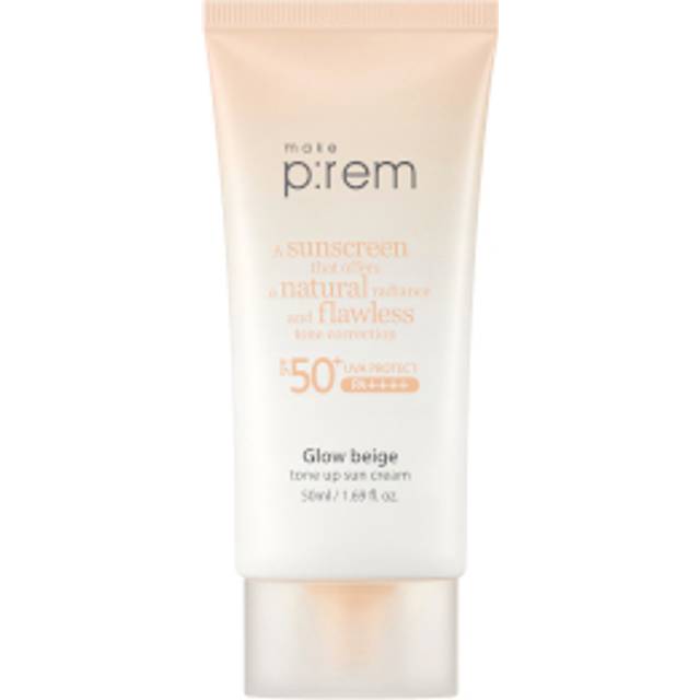 [make p:rem] Glow Beige Tone Up Sun Cream SPF 50+ PA++++ 50ml
