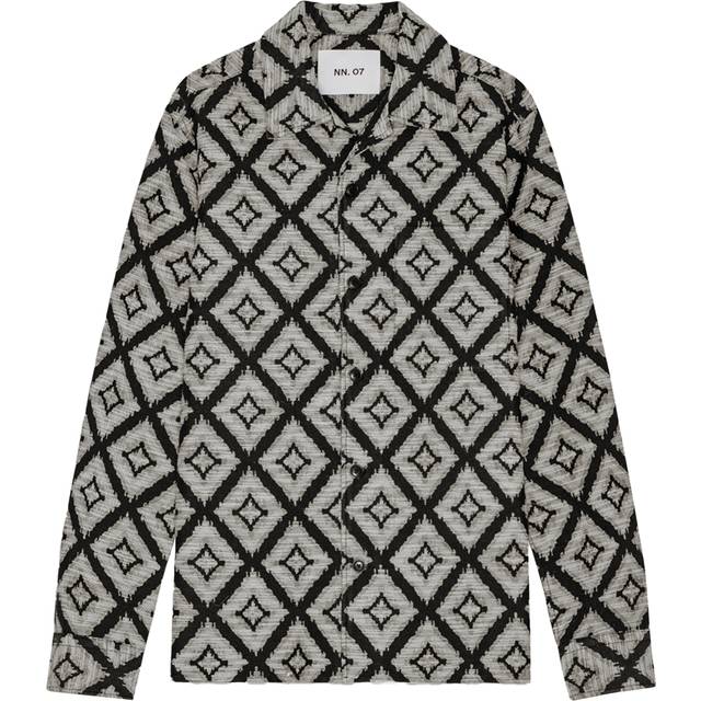 Chemise imprimée - Bleu - S