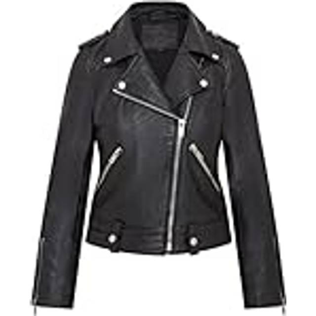 Infinity Leather Womens Black Brando Jacket - Chennai - Size 10 UK