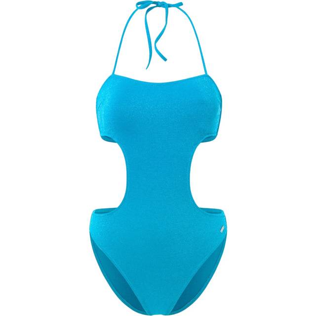 Pepe Jeans for woman. PLB10494 Lurex swimming costume blue (XS), Beachwear, Polyamide