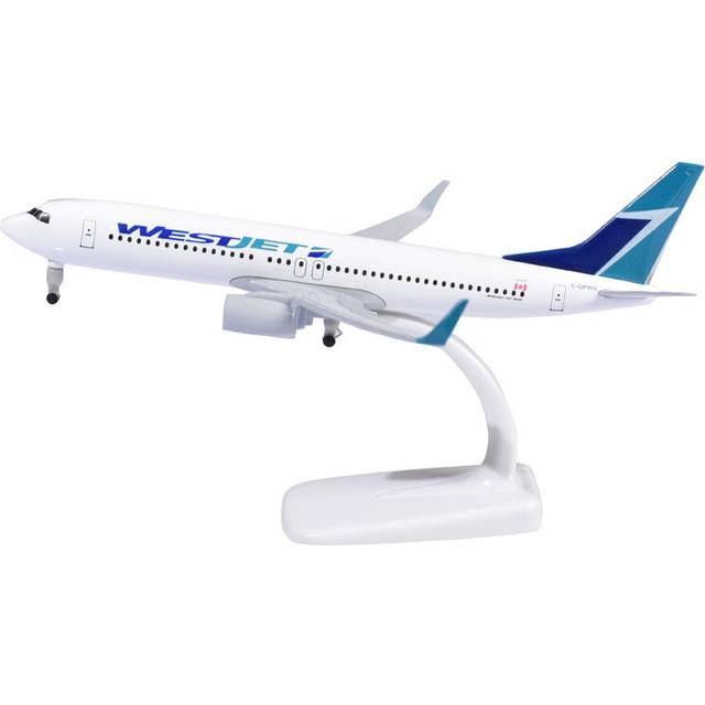 (WESTJET 737-800) JASON TUTU 20cm WESTJET 737-800 Plane Model Airplane Diecast Metal Aircraft