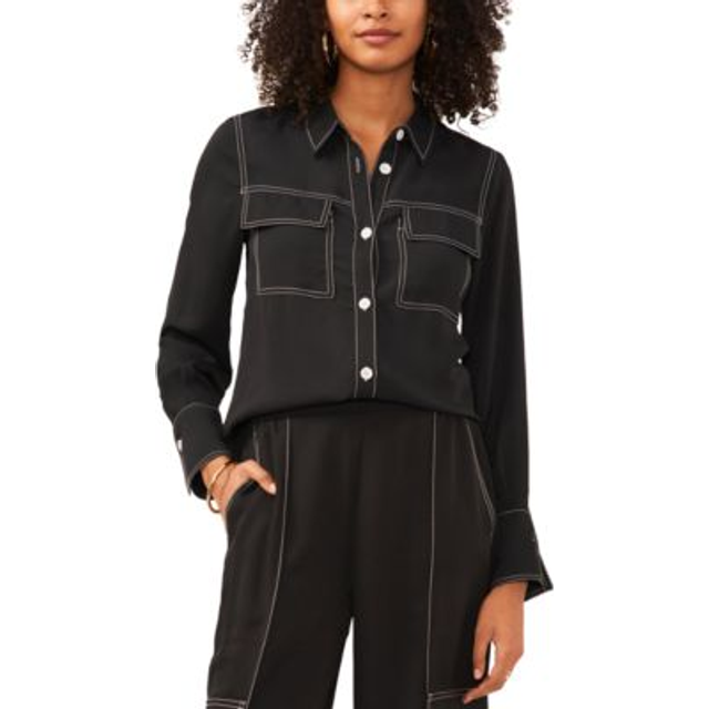 Vince Camuto Button Up Blouse
