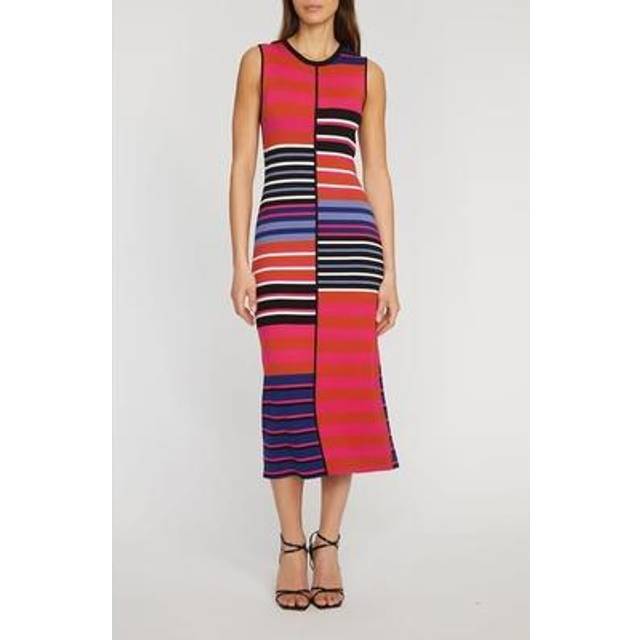 Elie Tahari The Selina Garden Stripe Sweaterdress