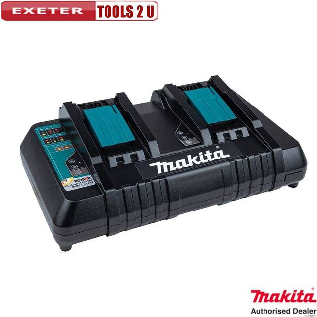 Makita BL1860 18v 2 x LXT 6.0ah Lithium-Ion Batteries + DC18SH Dual Port Charger