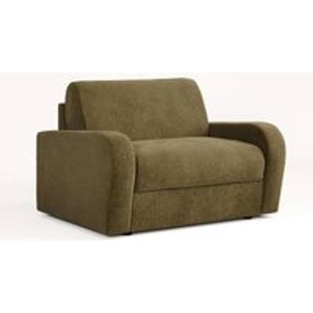 Jay-Be Deco Snuggler Sofa Bed With E-sprung™ Mattress - Cosy Chenille Hedge, Green