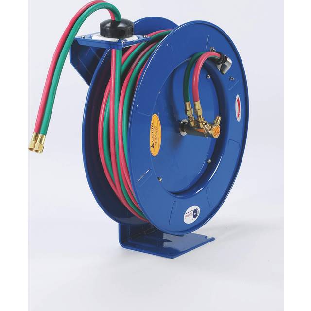 Aut.slangeopruller 1/4"×20m tvillingslange ilt/gas
