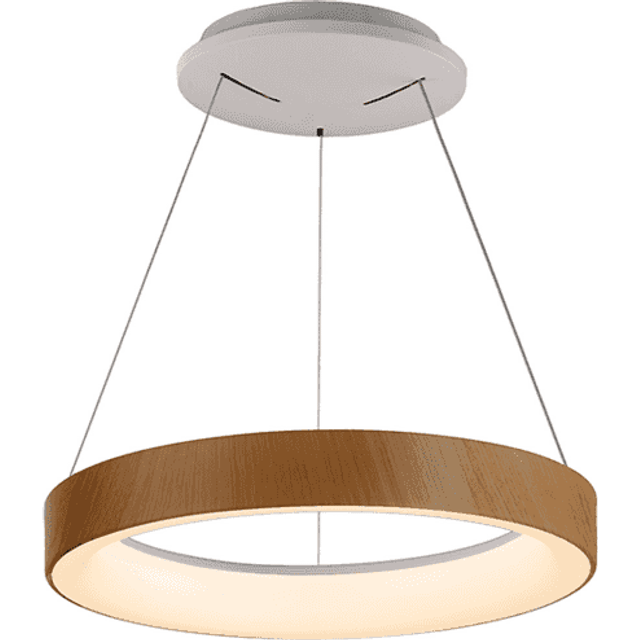 Mantra M8628 Niseko II Ring LED Pendant 38cm Remote Control Wood