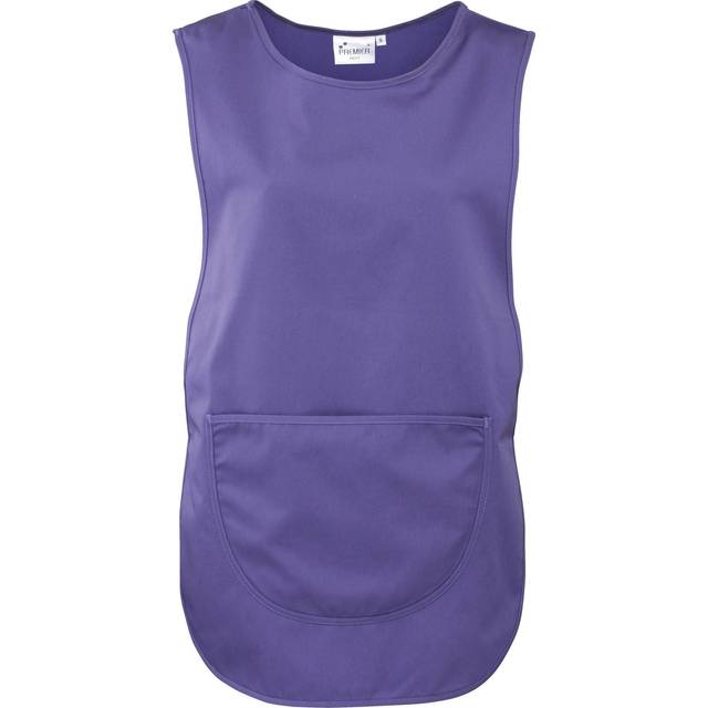 (S, Purple) Premier Ladies/Womens Pocket Tabard / Workwear (Pack of 2)