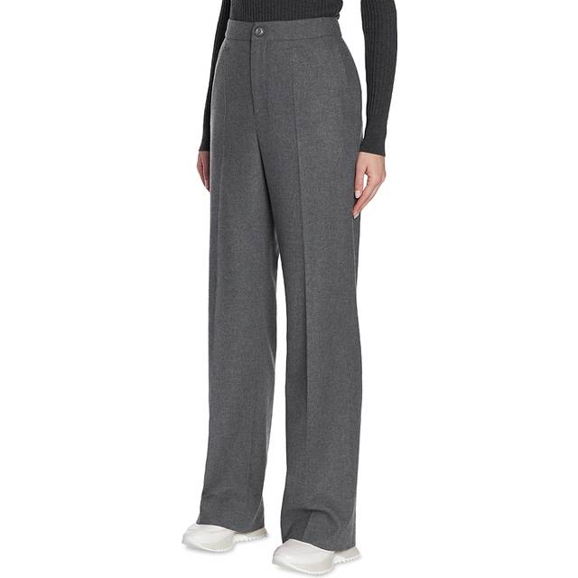 Moncler, Byxor, Dam, S, Polyester, Veckade byxor - gray (S)