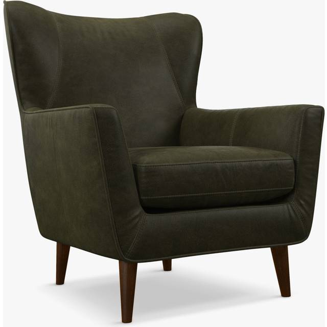 John Lewis Thomas Leather Armchair, Dark Leg