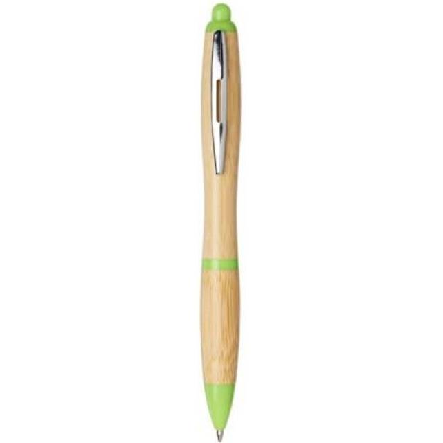 Bullet Nash Bamboo Ballpoint Pen - Natural/solid Black - one size