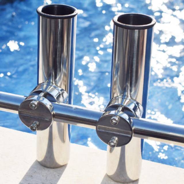 Fishing Rod Holder for Marine Rail Mount Rod Mount Clamp 7/8  to 1
