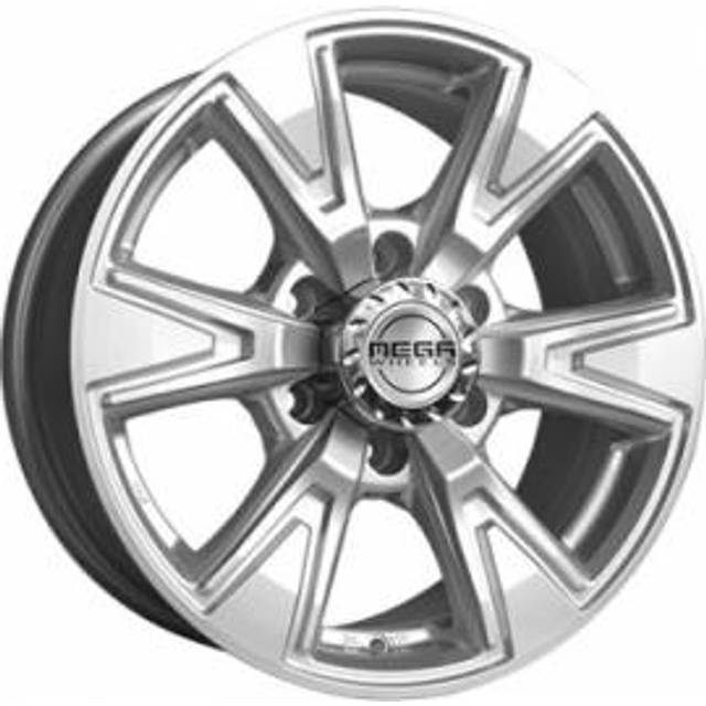 Mega Wheels Lynx Silver 7.5x17 6/139.7 ET25 B110 (7.5x17 6/139.7 ET25 B110)