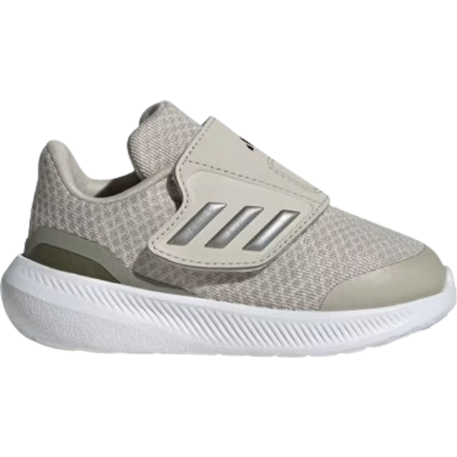 RunFalcon 3.0 Hook-and-Loop Shoes - Putty Grey / Iron Metallic / Silver Pebble